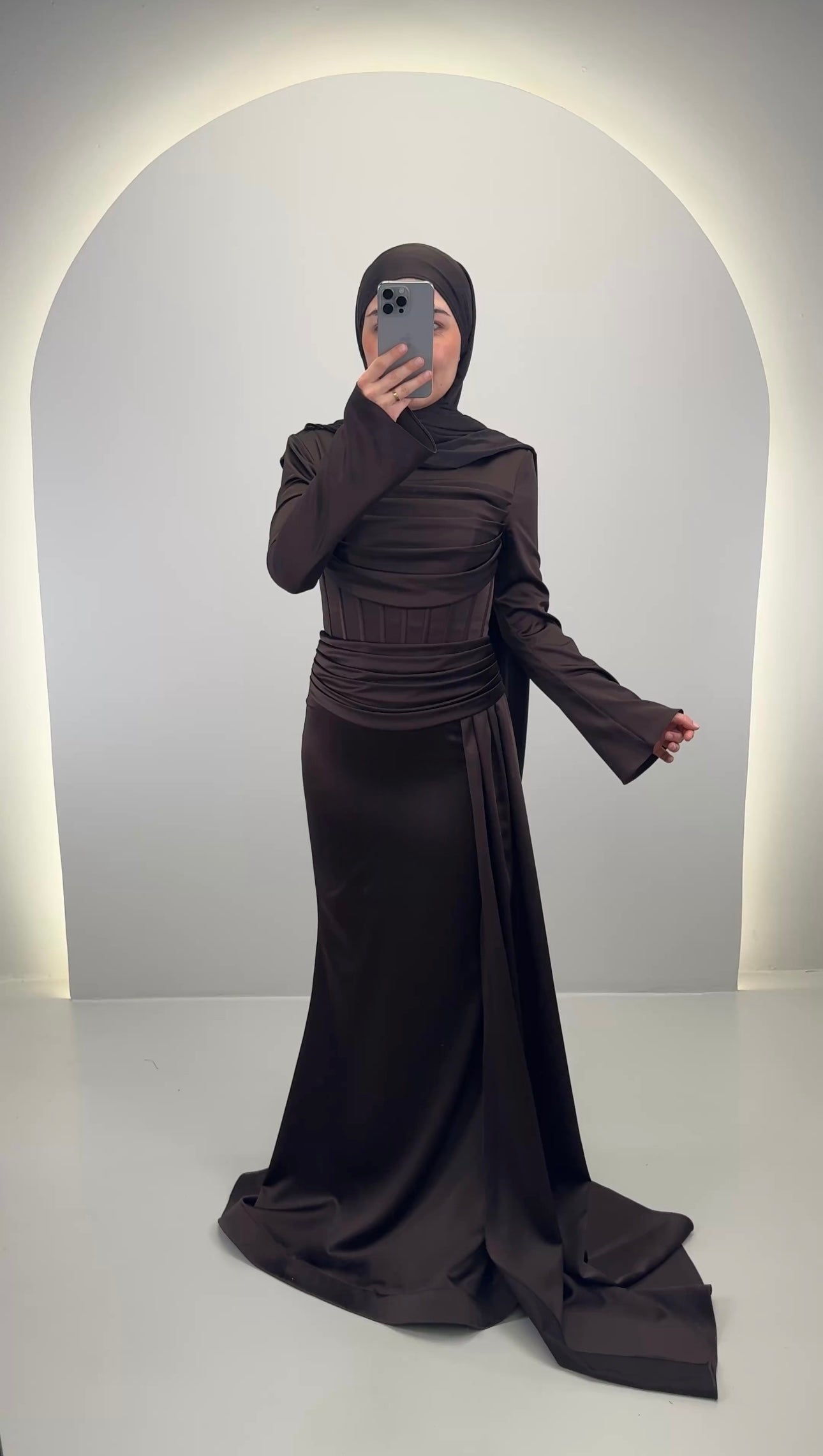 Uray Abendkleid Braun