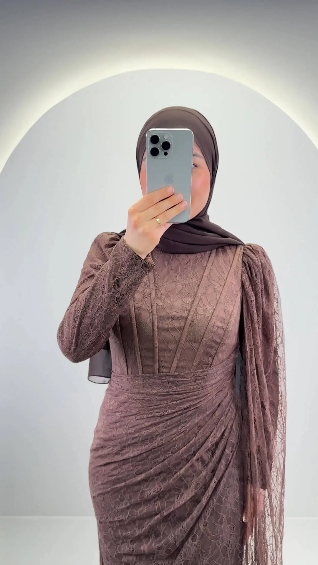 Emiya Evening Dress Brown