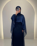 Gabi Abaya Koyu Mavi