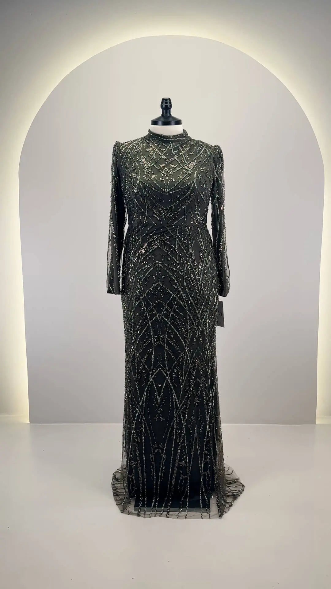 Noura Abendkleid Khaki