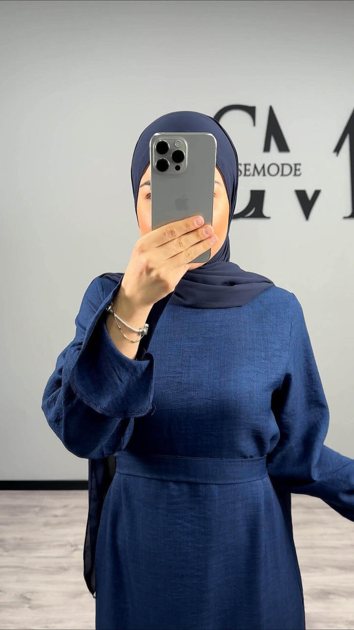 Mel Abaya Kleid Dunkelblau Semode