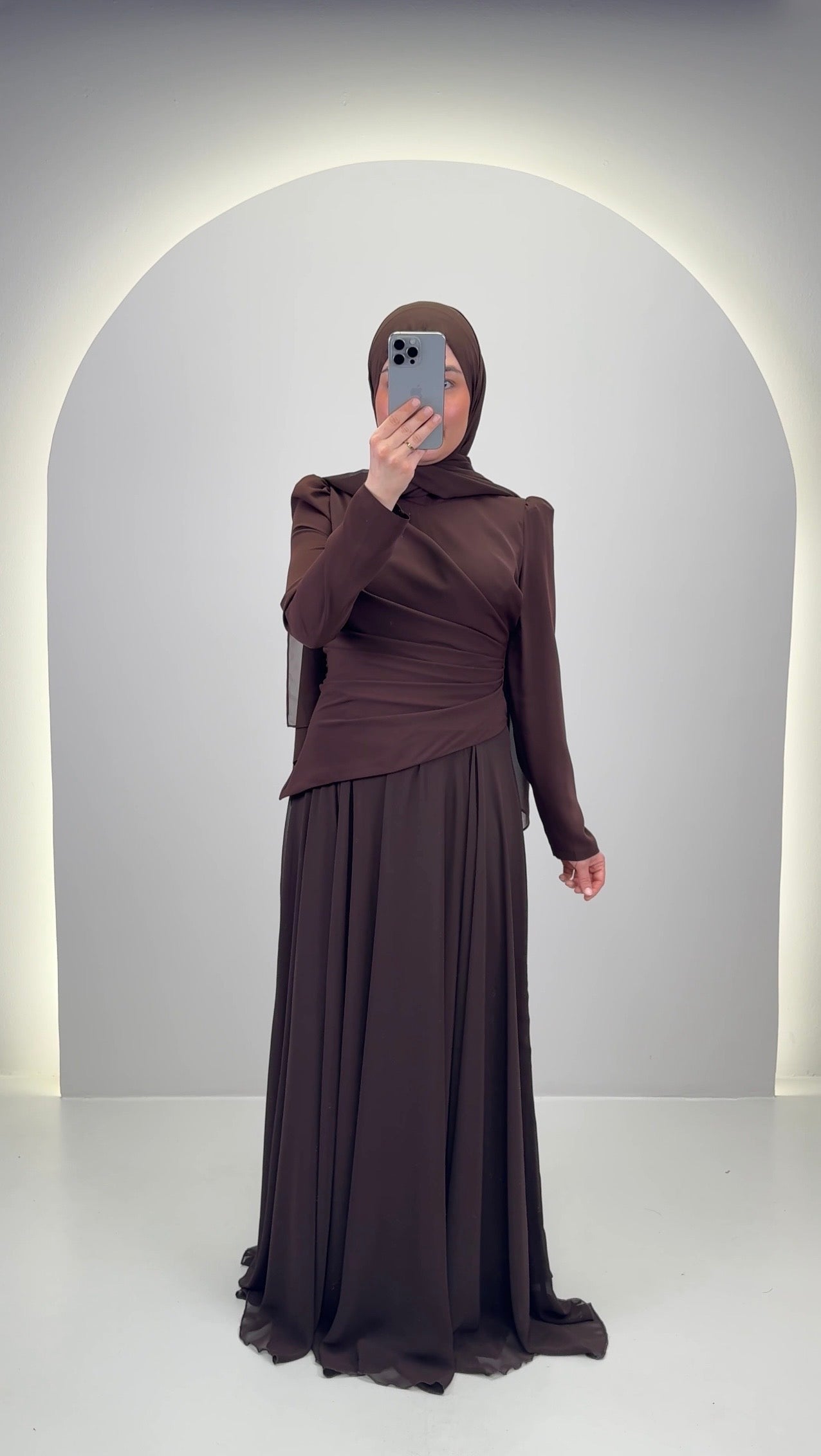 Noora Evening dress Brown