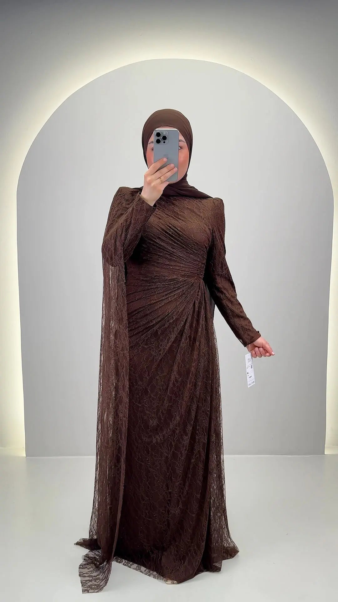 Mireya Evening dress Brown