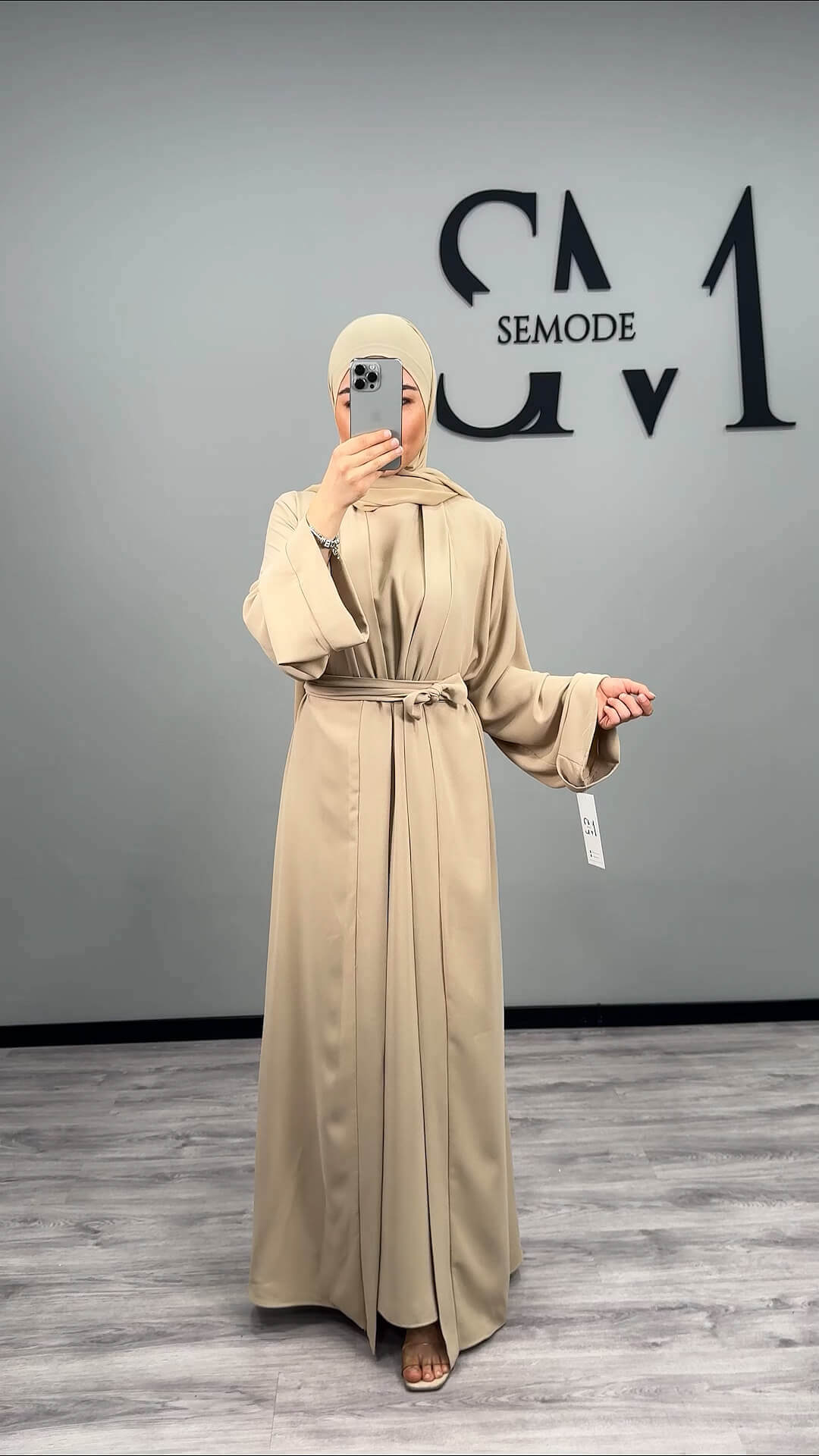 Classic Abaya Beige 2Teilig Semode