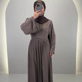 Mima Abendkleid Taupe