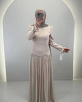 Yagmur Abendkleid Beige