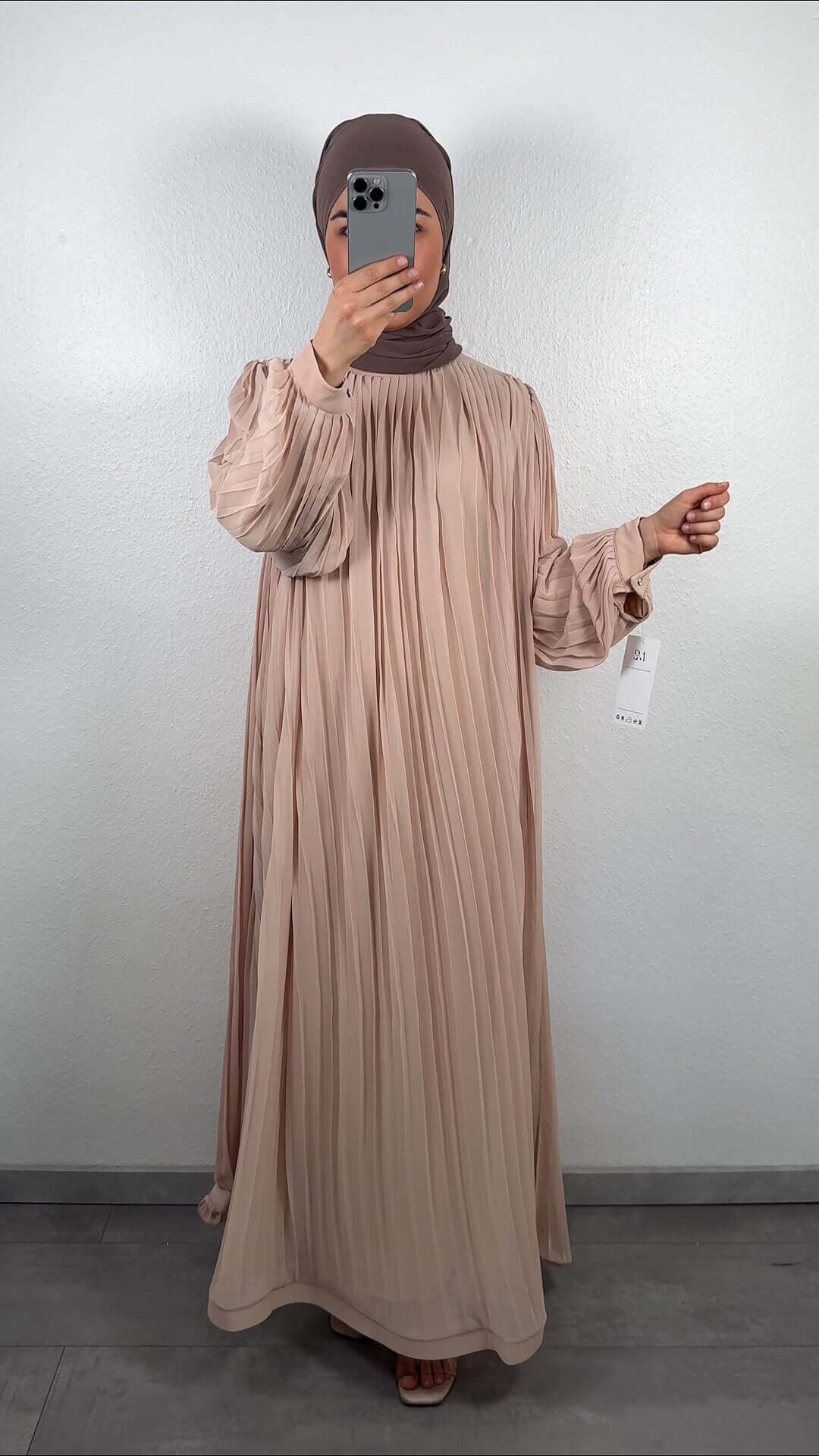 Ajda Abaya Kleid Beige Semode