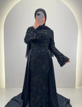 Azmia Evening dress Black with Hijab