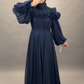 Bahar evening dress dark blue