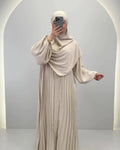 Hifaya Abaya Set mit Khimar Beige