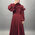 Bahar evening dress Bordo