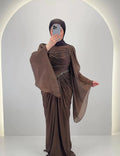 Perria evening dress brown