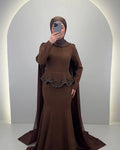 Simay Evening dress Brown