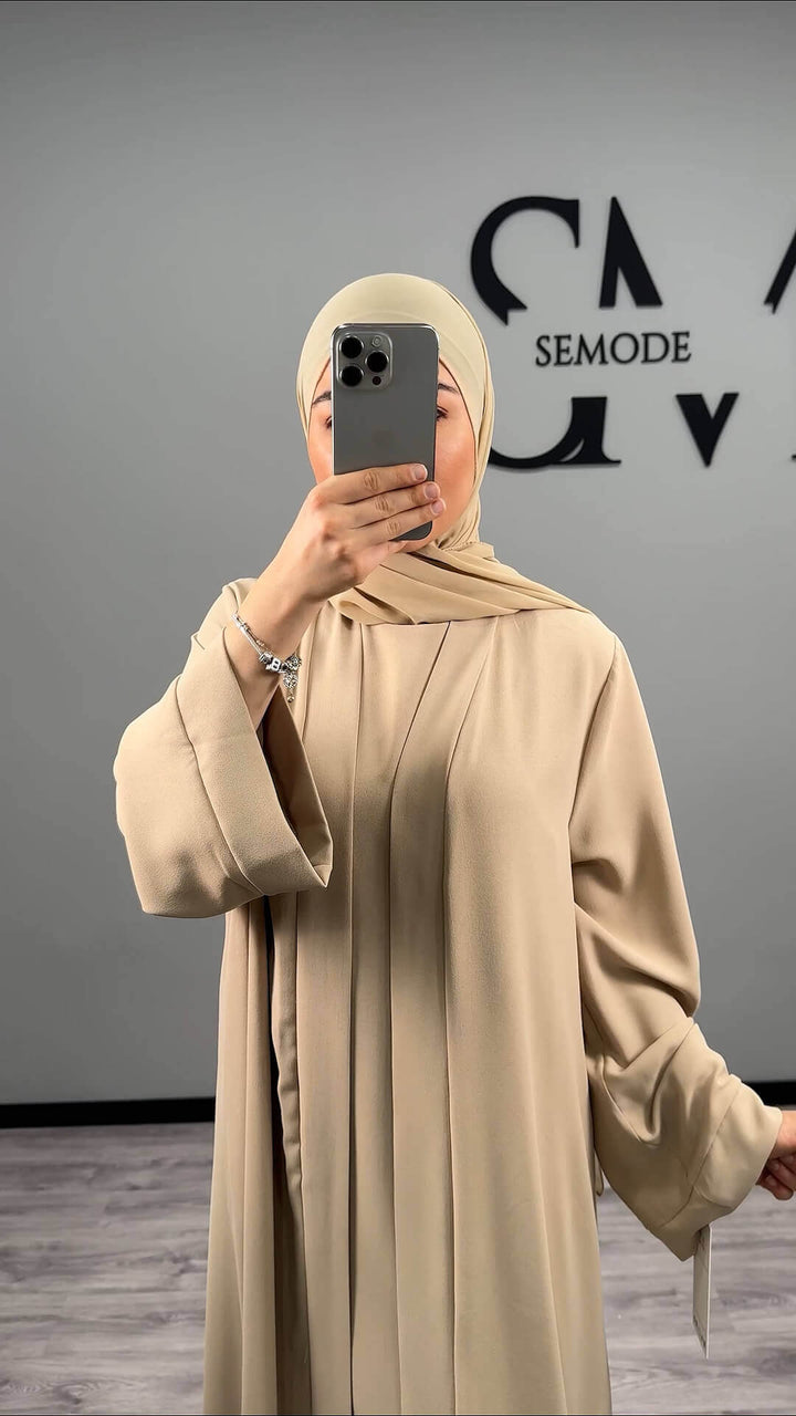 Classic Abaya Beige 2Teilig Semode