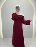 Classy Dress Burgundy