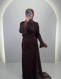 Eliza Evening dress Brown