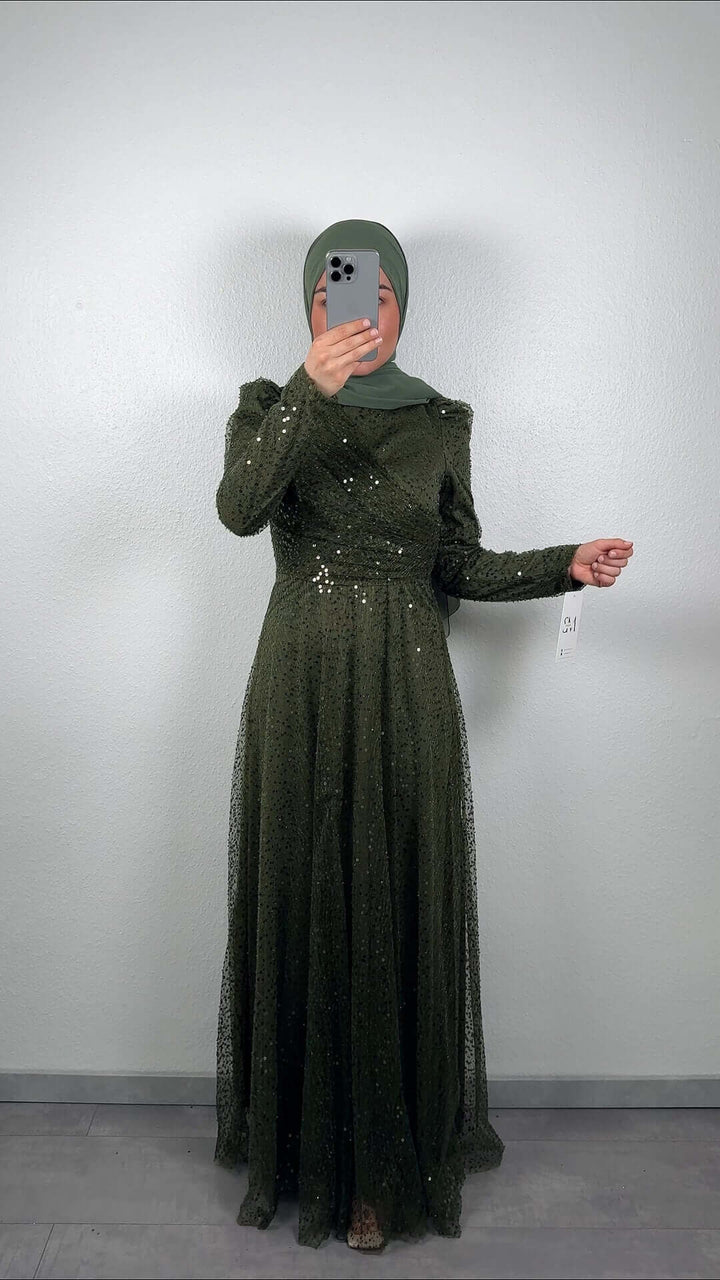 Asya Abendkleid  Khaki