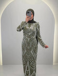 Huda Evening dress Green