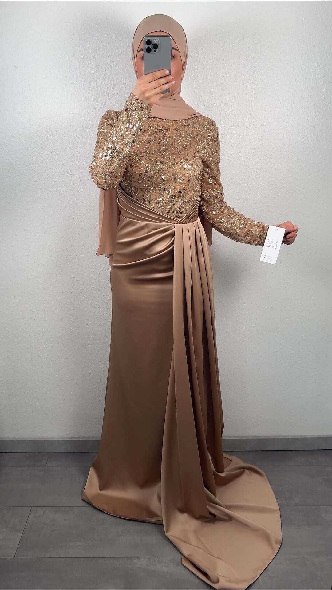 Incila Abendkleid Gold Semode