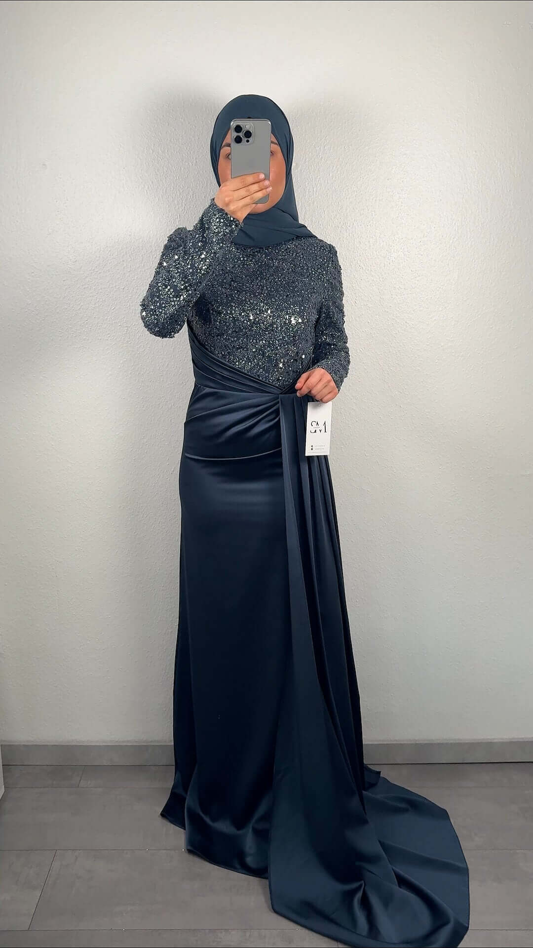 Incila Abendkleid Grau Semode