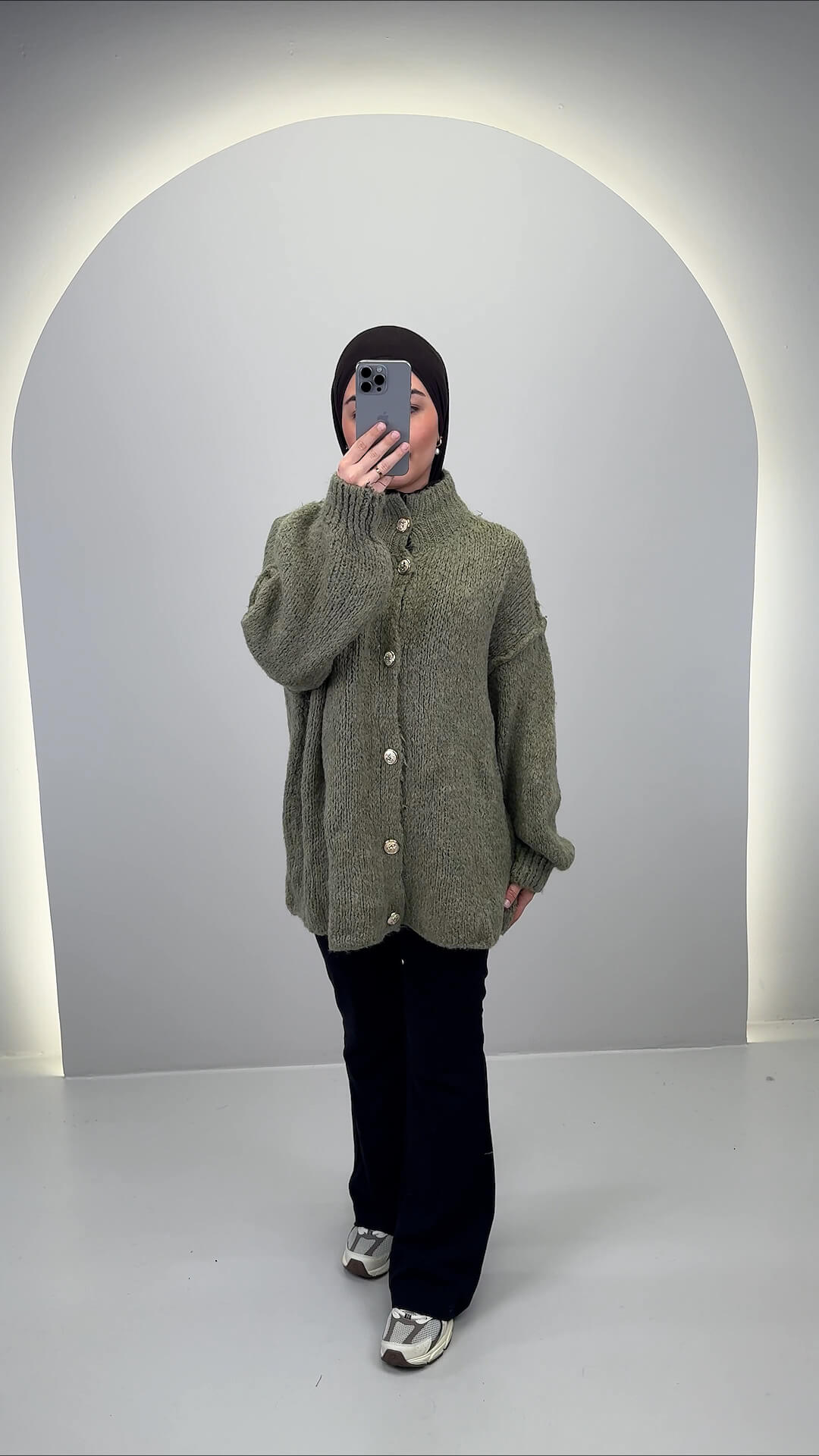 Efla cardigan khaki