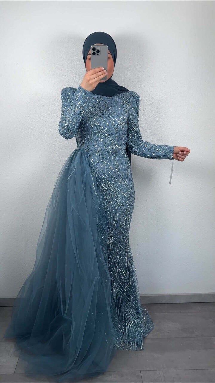 Masal robe de soirée bleue