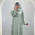 Hifaya Abaya Set mit Khimar Mint