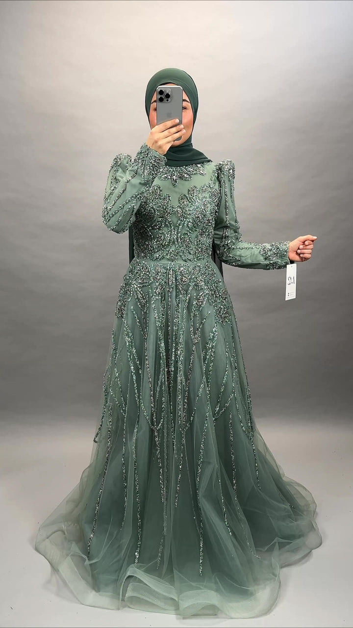 Princesse Exklusive Abendkleid Mint