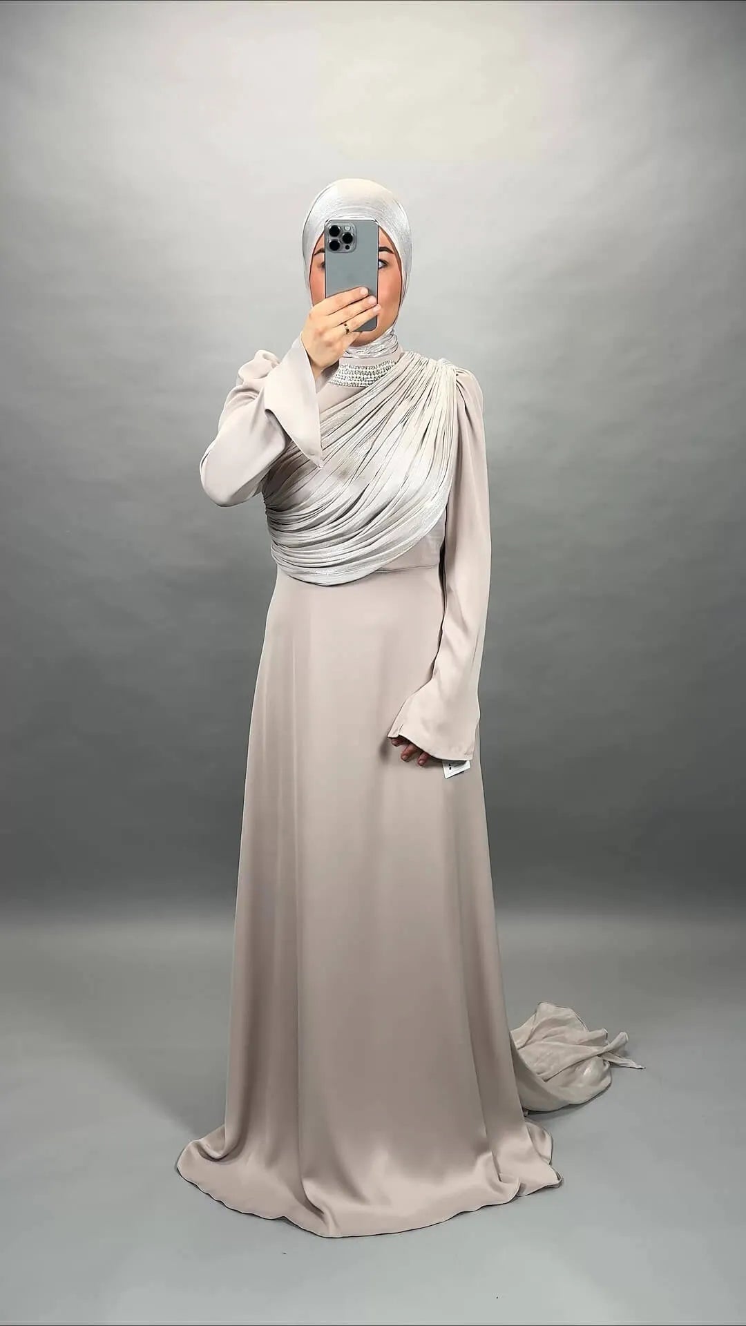 Sadem Abendkleid Beige - Semode