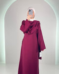 Celin Kleid Weinrot