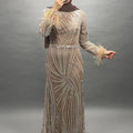 Zumra Exclusive Evening Dress Beige